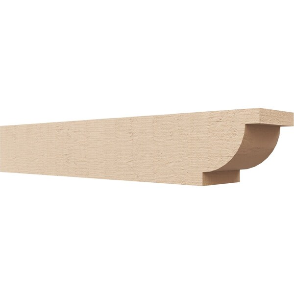 Ekena Millwork 6in. W x 6in. H x 36in. L Alpine Woodgrain TimberThane Rafter Tail, Primed Tan RFTUR06X06X36ALPRCPR - main